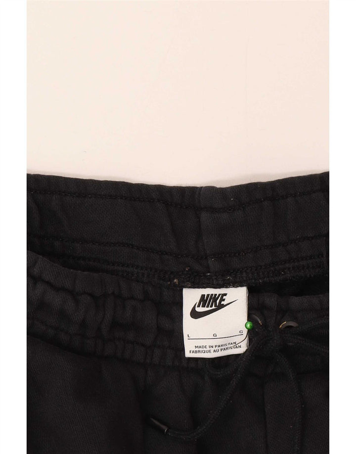 Calça de treino masculina Nike joggers grande algodão preto