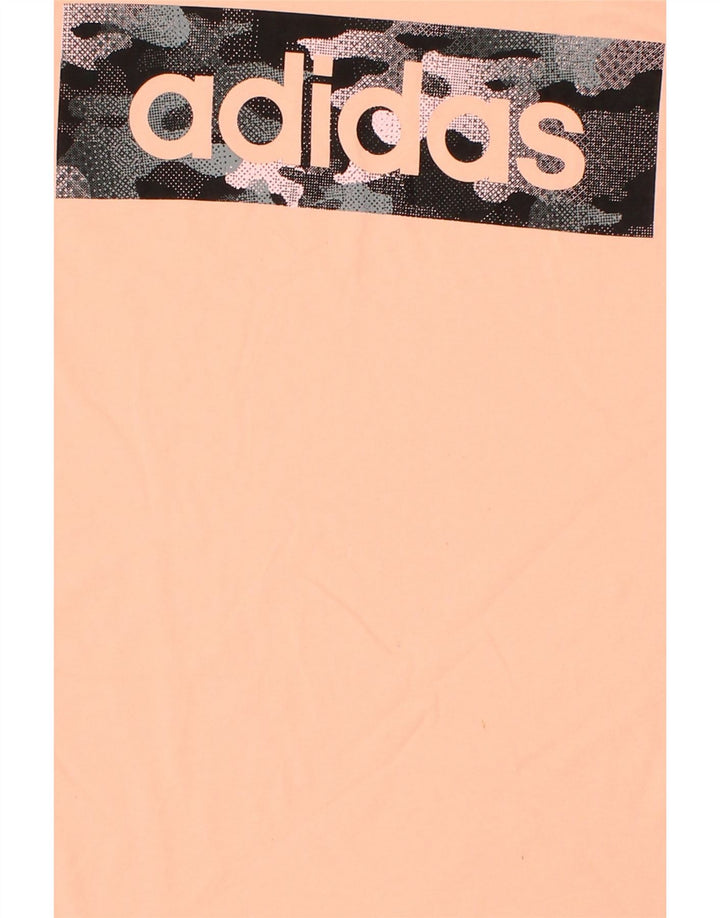ADIDAS Mens Graphic T-Shirt Top Large Pink Cotton Vintage Adidas and Second-Hand Adidas from Messina Hembry 