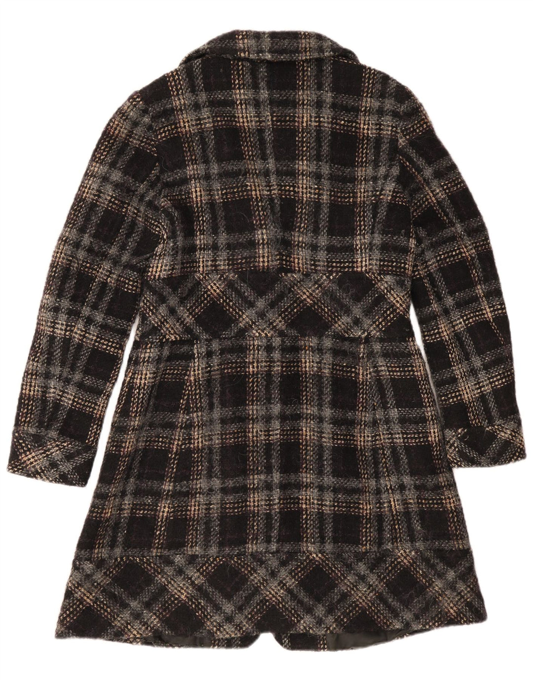Sobretudo feminino Max & Co. UK 12 xadrez preto médio