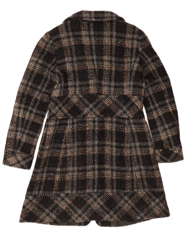 Sobretudo feminino Max & Co. UK 12 xadrez preto médio