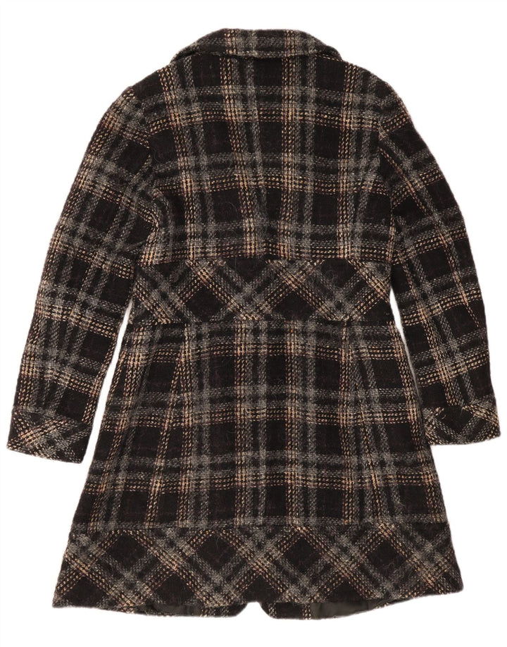 Sobretudo feminino Max & Co. UK 12 xadrez preto médio