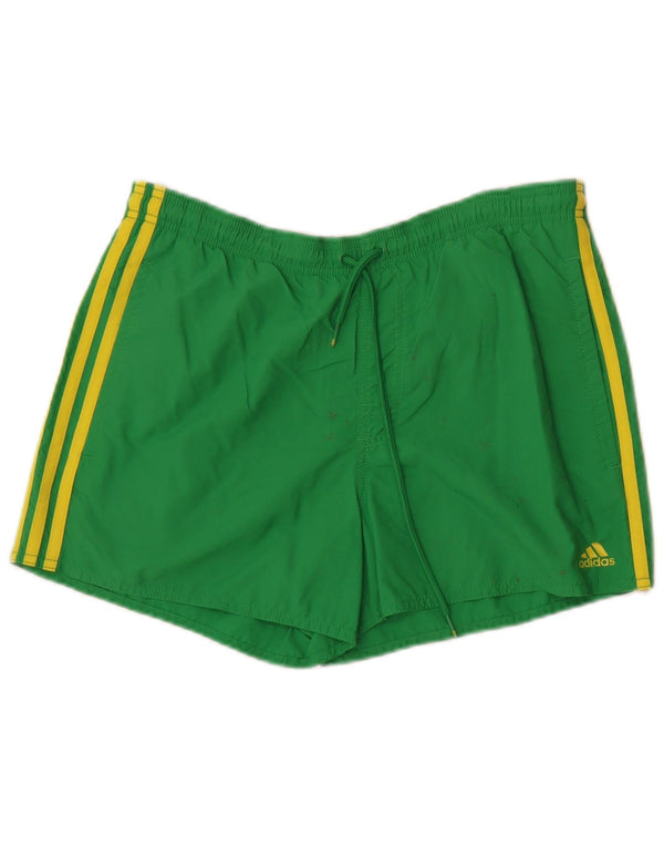 Adidas Mens Shorts De Natação Pequeno Verde Nylon