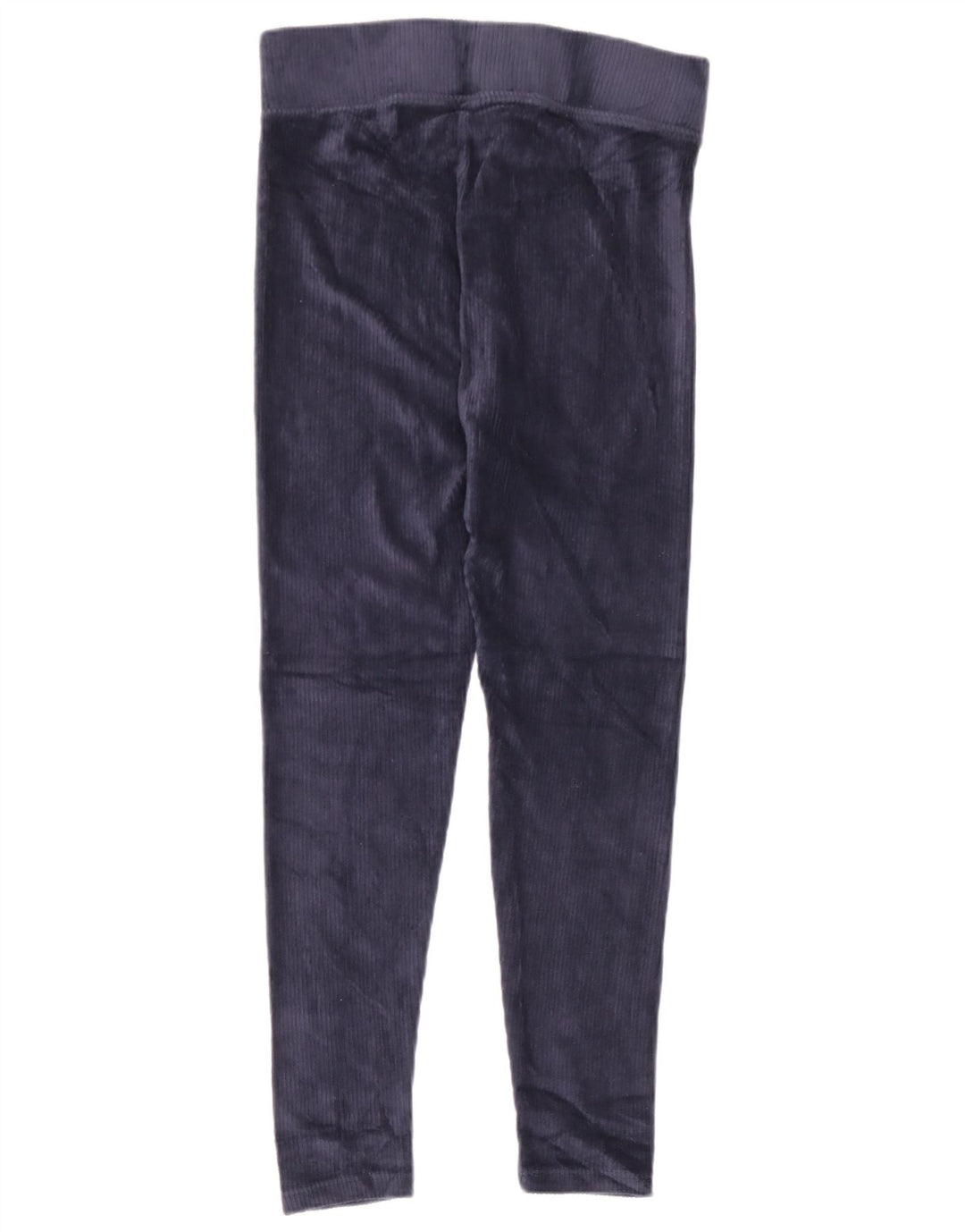 Leggings femininos de veludo Marks & Spencer Reino Unido 12 algodão azul marinho médio