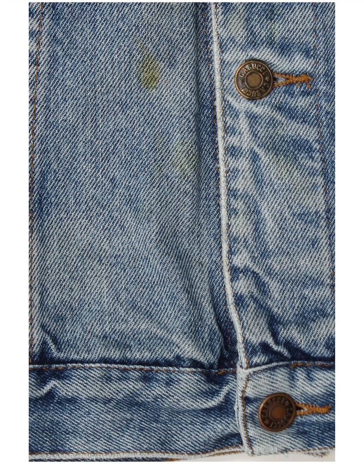 Jaqueta jeans masculina Casucci UK 42 XL azul