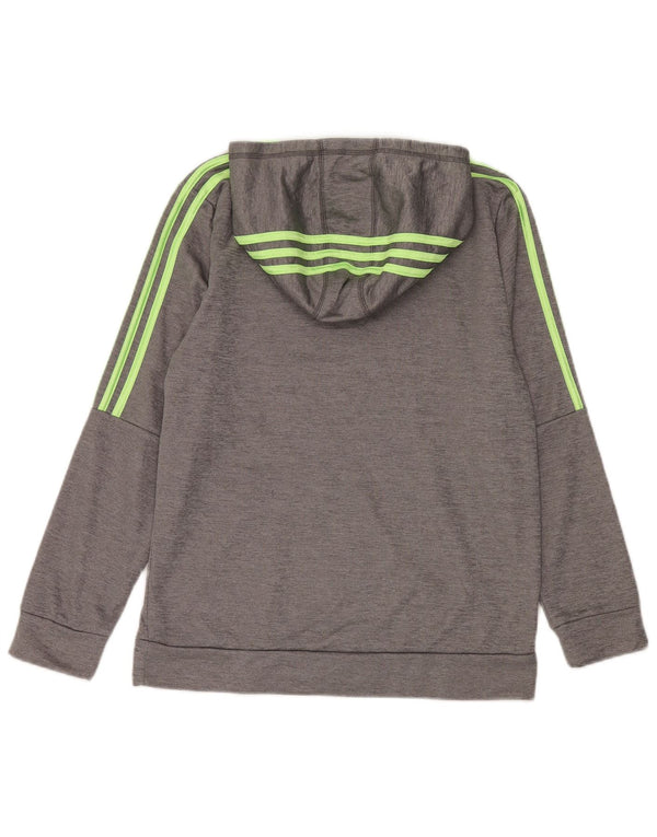 Adidas Meninos Graphic Hoodie Jumper 15-16 Anos XL Cinza Poliéster