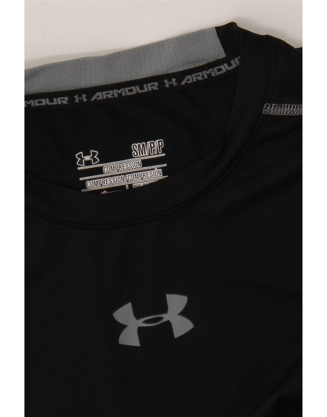 Colete gráfico masculino Under Armour Heat Gear Top pequeno preto
