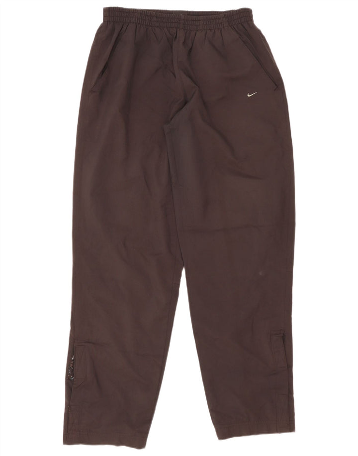 Calça de treino masculina Nike UK 36/38 pequena preta poliéster