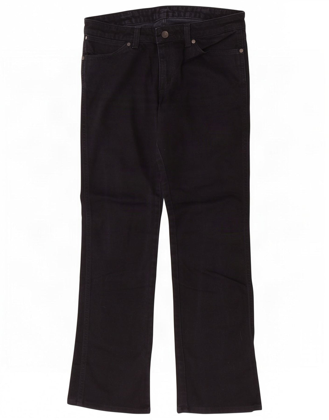 Wrangler feminino Iris Straight Jeans W30 L30 algodão preto
