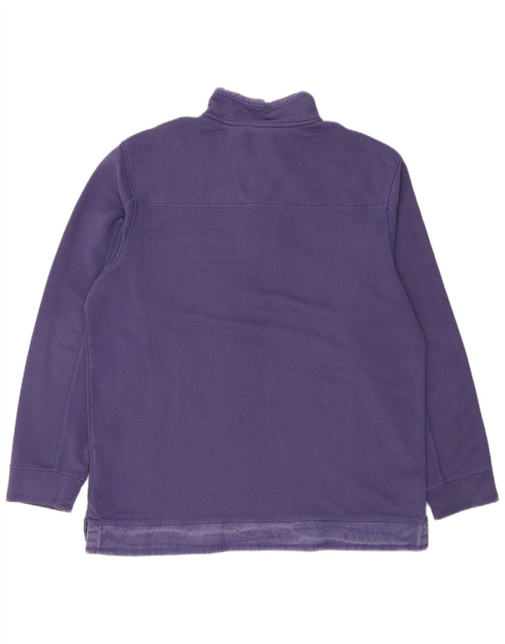 Suéter masculino JOULES com zíper e gola XL algodão roxo