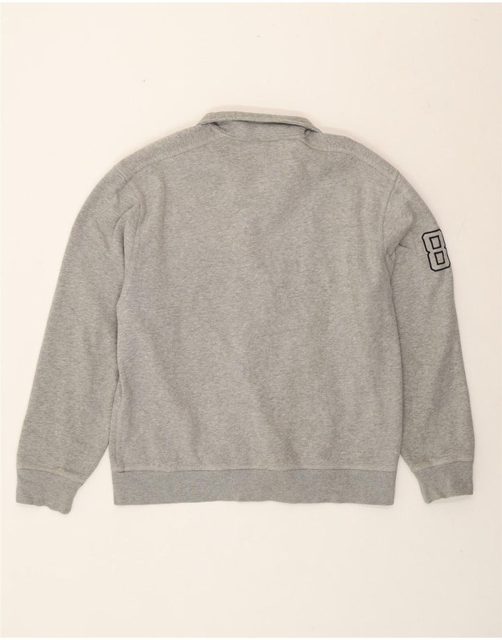 Jaqueta Dkny masculina com agasalho gráfico cinza médio algodão