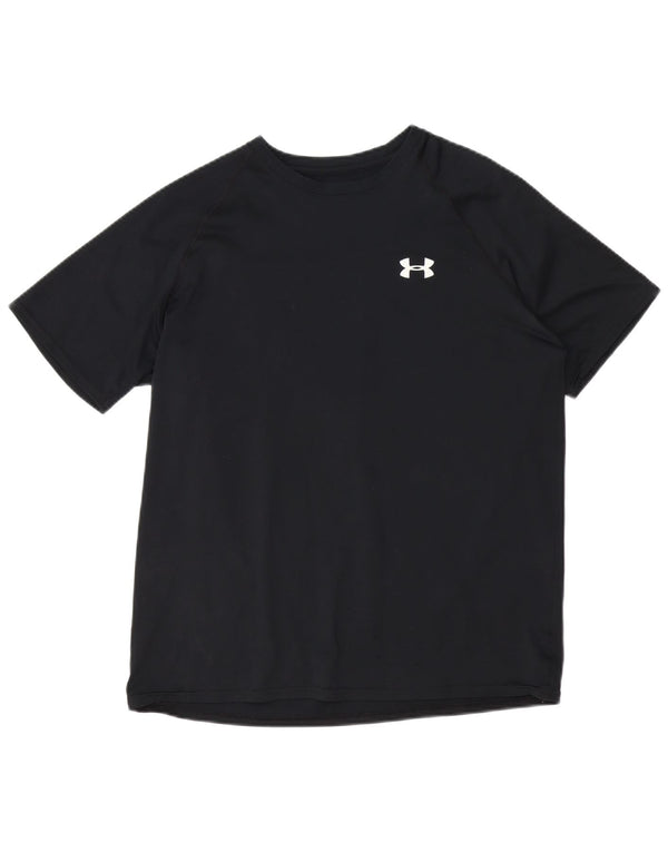 Under Armour Mens Heat Gear T-Shirt Top Medium Black