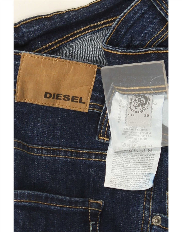 Jeans Slim Feminino Diesel W36 L31 Azul Algodão