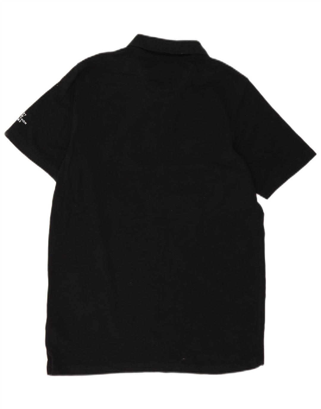 Camisa pólo gráfica masculina New Balance algodão preto médio