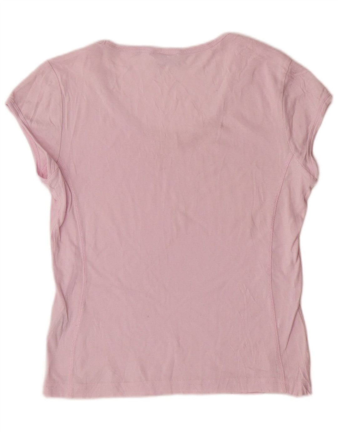 Camiseta feminina CHAMPION UK 14 grande algodão rosa