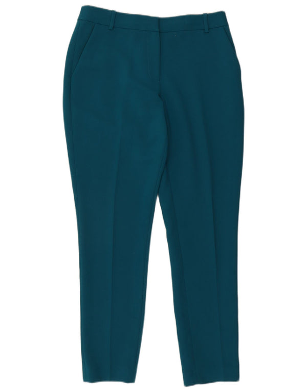Calça Chino Slim Feminina Hobbs UK 10 Pequeno W27 L28 Azul Poliéster