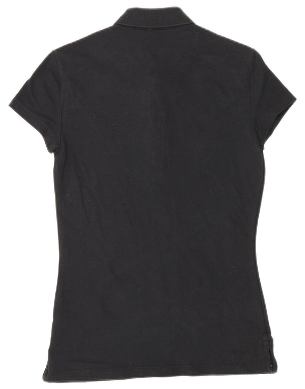 Polo feminino CALVIN KLEIN JEANS Reino Unido 8 pequeno algodão preto