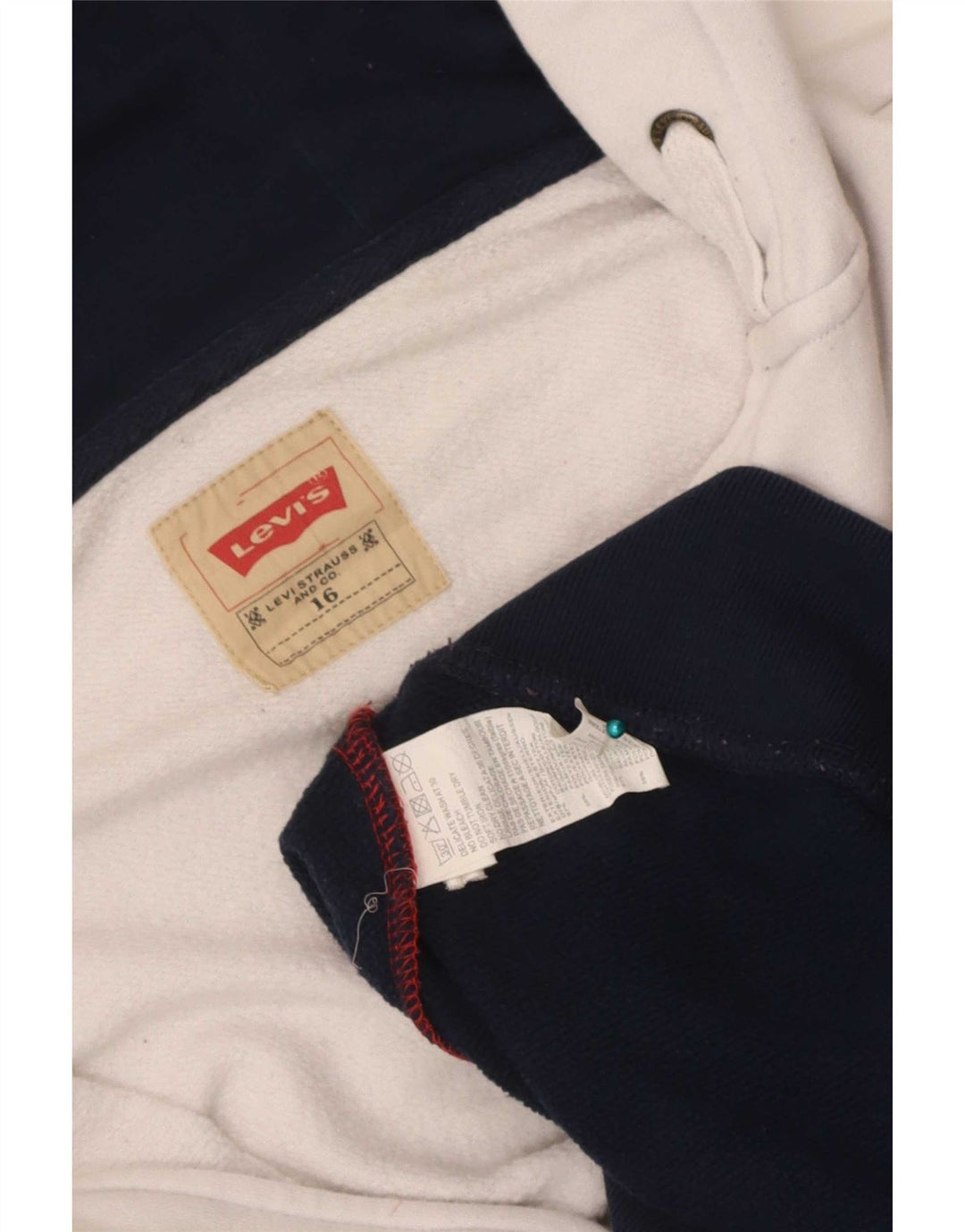 Suéter Levi's Boys Zip com capuz 15-16 anos Multicolorido Colourblock