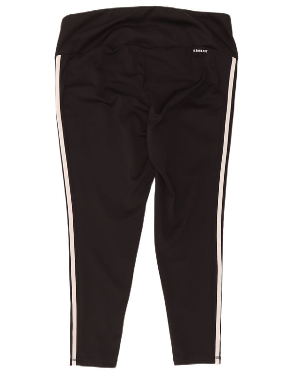 Adidas Mulher Aeroready Capri Leggings UK 24/226 2XL Preto Poliéster