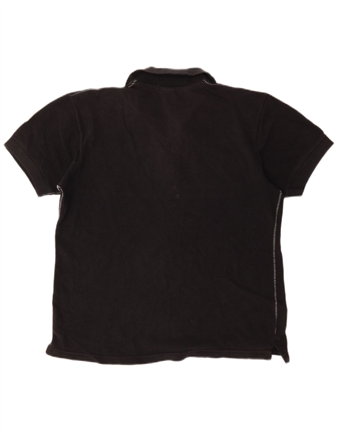 Camisa polo feminina Nike UK 10/12 médio algodão preto