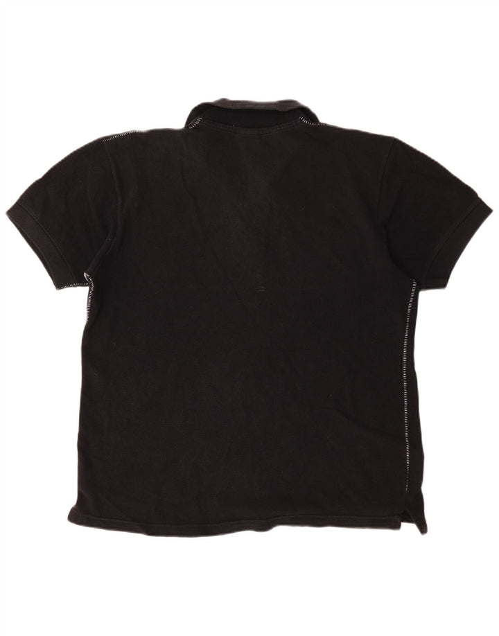 Camisa polo feminina Nike UK 10/12 médio algodão preto