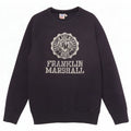 Franklin Marshall moletom gráfico masculino jumper médio azul marinho