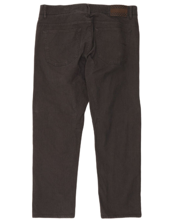 Calça casual masculina SIVIGLIA reta W38 L27 algodão cinza