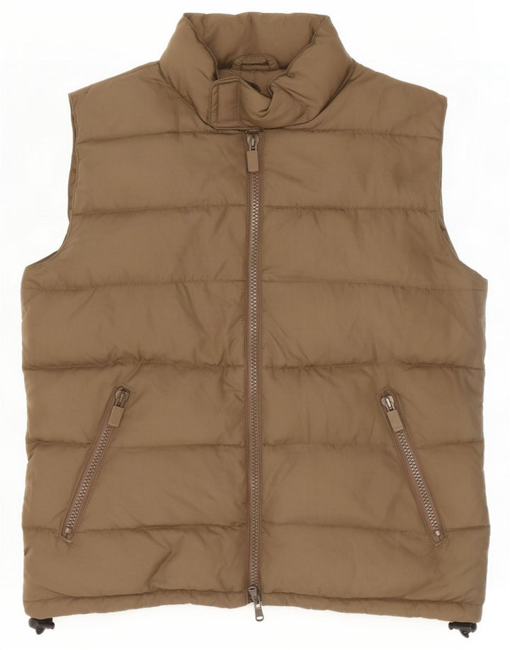 Aspesi Colete acolchoado feminino UK 6 XS poliamida marrom