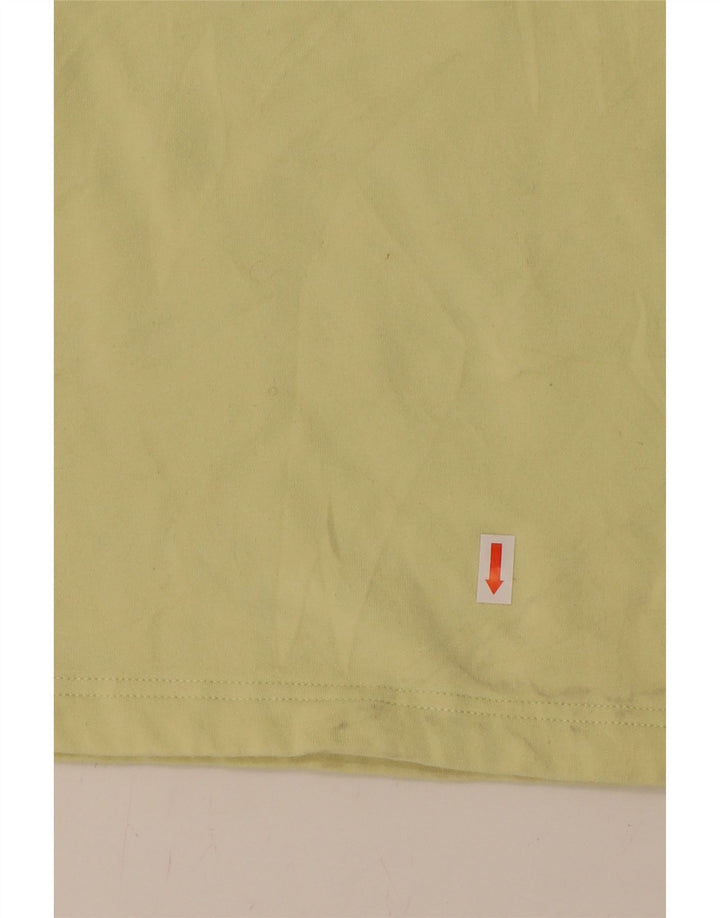 EDDIE BAUER Womens Zip Neck Sweatshirt Jumper UK 18 XL Yellow Cotton Vintage Eddie Bauer and Second-Hand Eddie Bauer from Messina Hembry 
