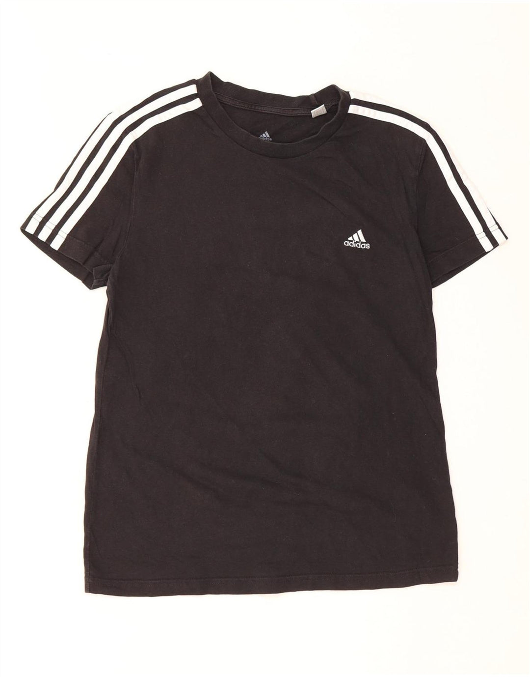 Camiseta feminina ADIDAS UK 12/14 médio algodão preto