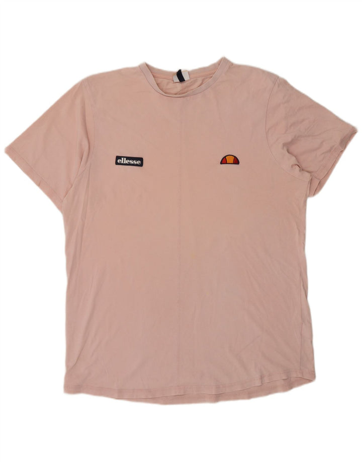 Camiseta masculina Ellesse Top XL algodão rosa
