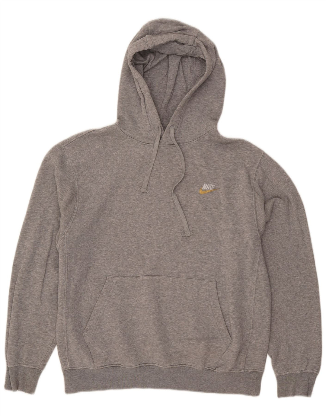 Nike Mens Hoodie Jumper Médio Algodão Cinza