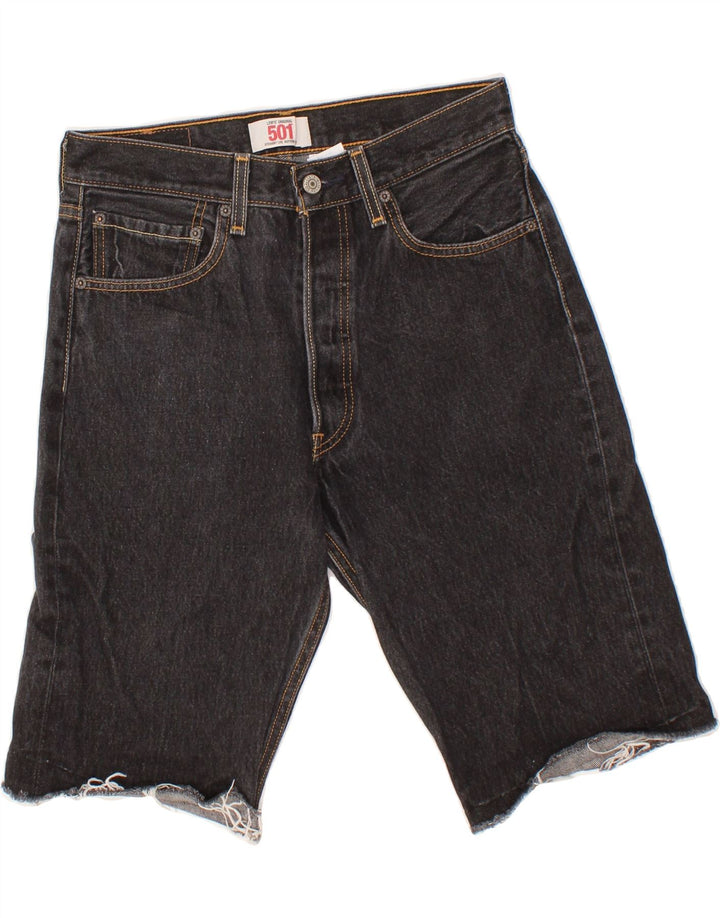 LEVI'S Masculino 501 Shorts Jeans W32 Médio Algodão Preto