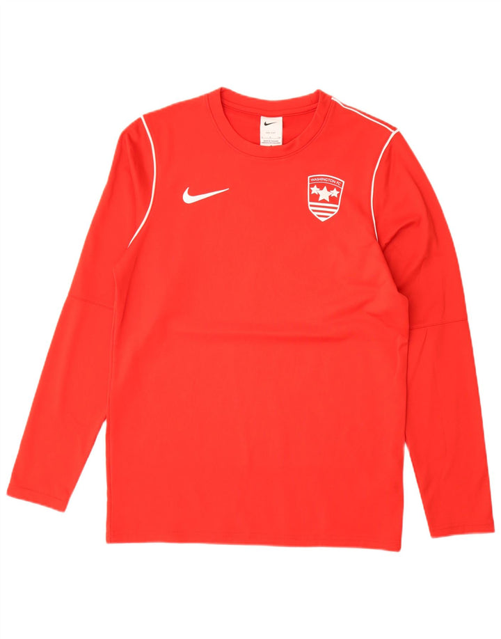 Nike Masculino Washington F.C. Top Manga Longa Pequeno Poliéster Vermelho
