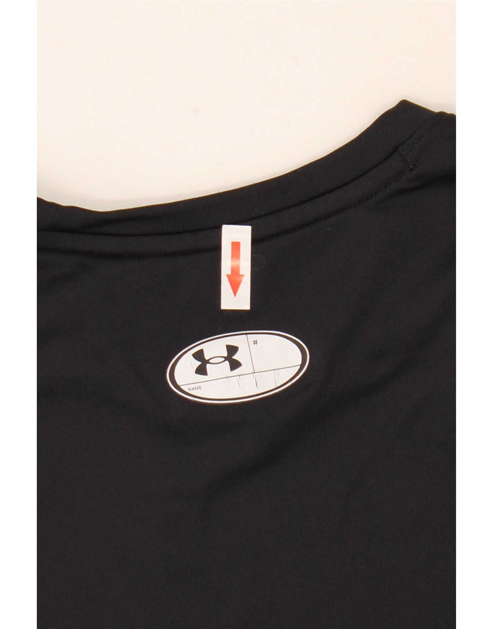Under Armour Mens Cold Gear Top manga longa poliéster preto médio