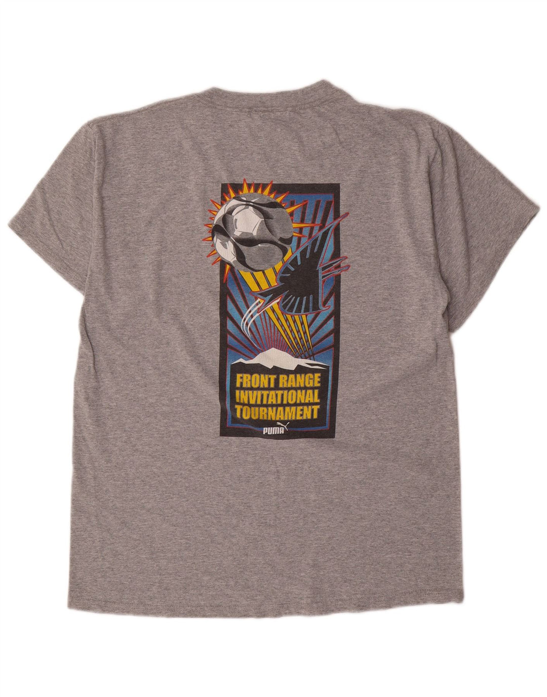 Camiseta gráfica masculina PUMA grande cinza