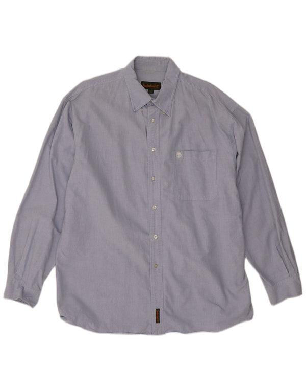 Camisa masculina Timberland XL azul algodão