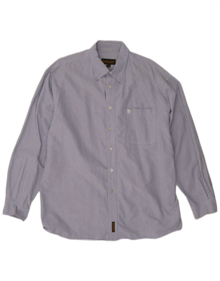 Camisa masculina Timberland XL azul algodão