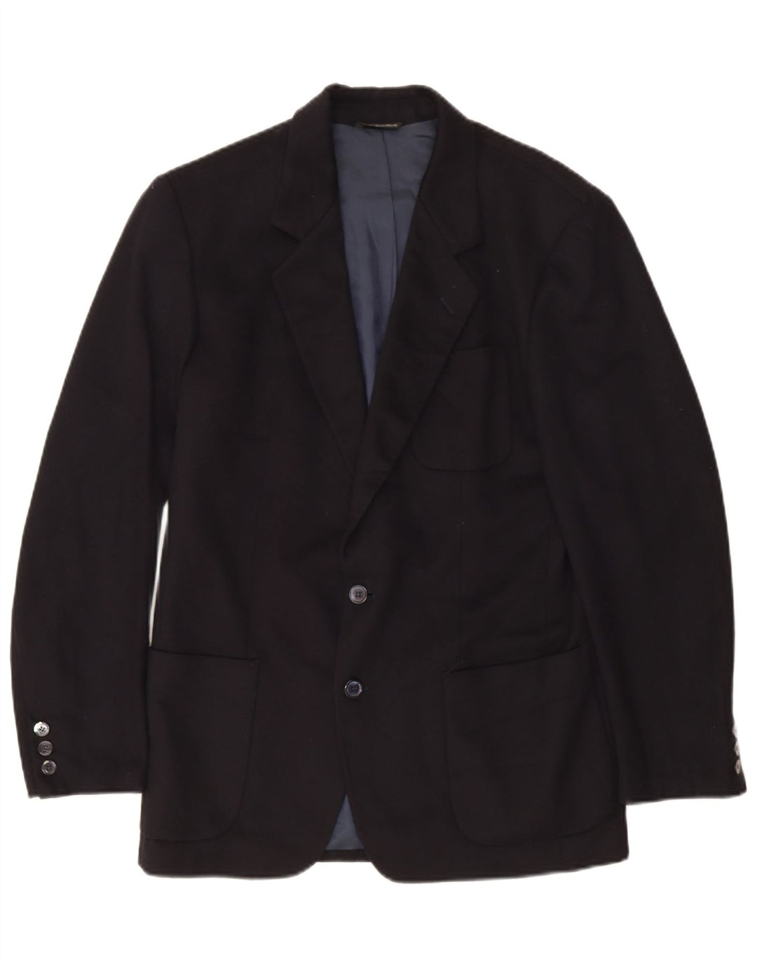 Trussardi Jeans Jaqueta blazer masculina de 2 botões IT 46 pequena preta