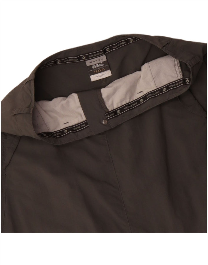 Saia maxi de viagem feminina Jack Wolfskin Reino Unido 12/14 médio W32 cinza poliamida