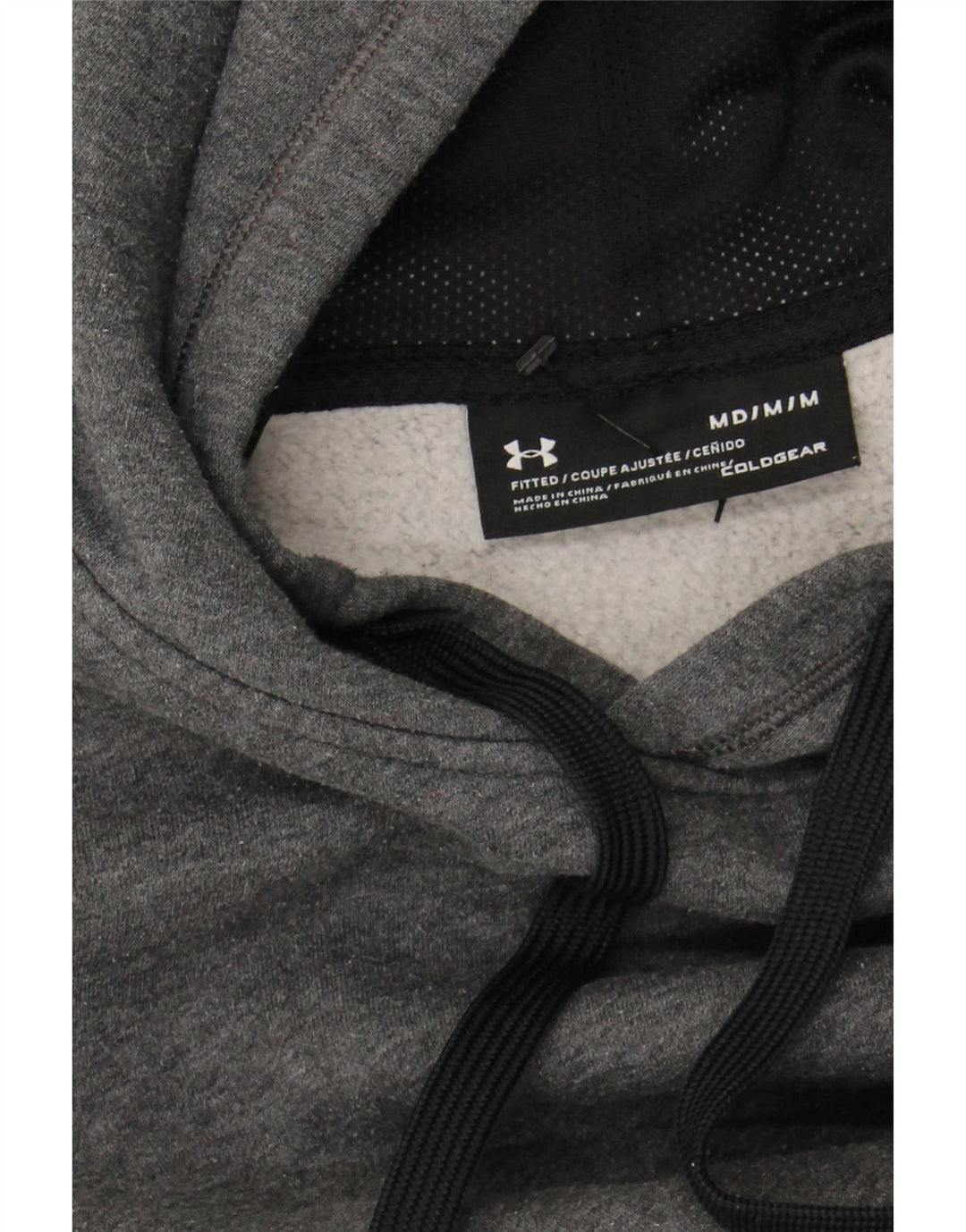 UNDER ARMOUR Suéter masculino com capuz e algodão cinza médio