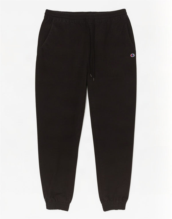Champion masculino joggers calças casuais grandes W34 L29 algodão preto