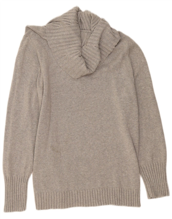 Suéter feminino NAUTICA com gola redonda UK 20 2XL algodão cinza