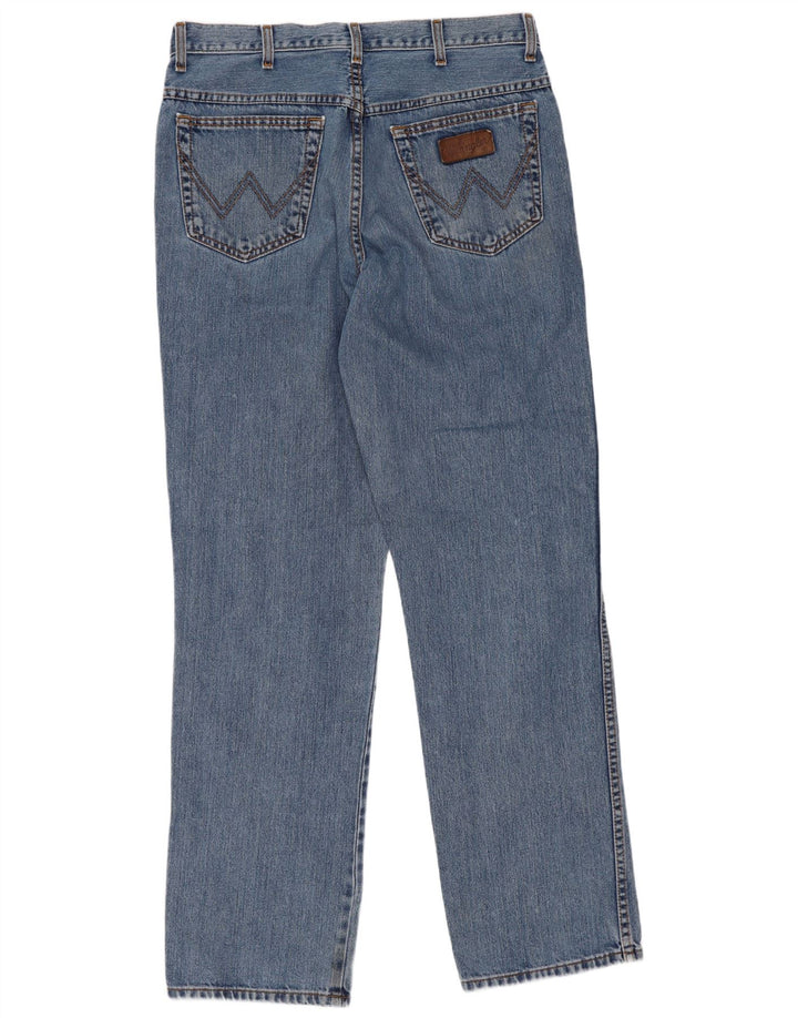 Wrangler Masculino Ohio Straight Jeans W34 L34 Azul Algodão