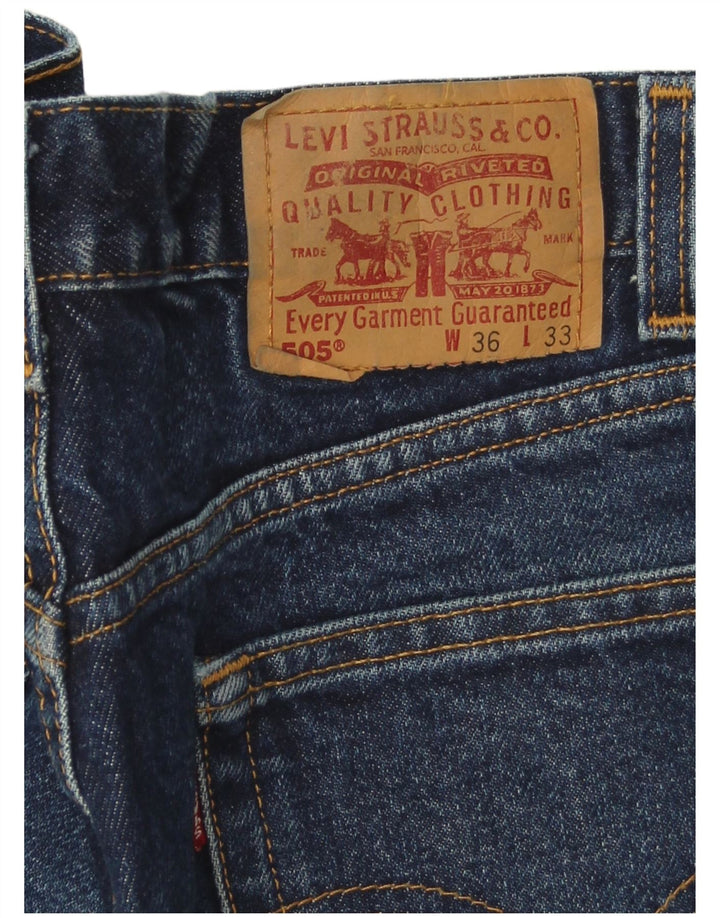 Jeans Levis 505 Straight Masculino W36 L33 Azul