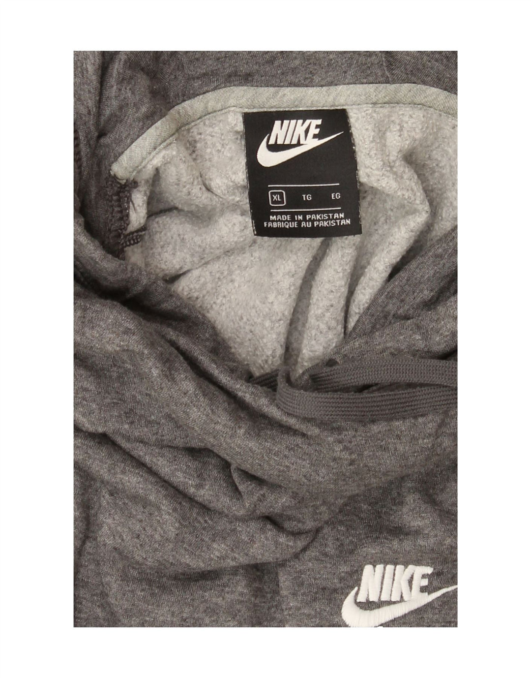 NIKE Womens Hoodie Jumper UK 18 XL Grey Vintage Nike and Second-Hand Nike from Messina Hembry 