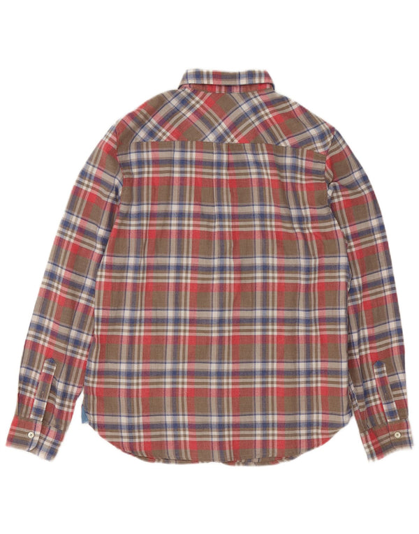 Camisa feminina de flanela Tommy Hilfiger US 8 média xadrez multicolorida