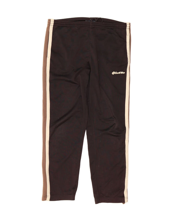 Calça de treino masculina LOTTO XL preta colorblock poliéster