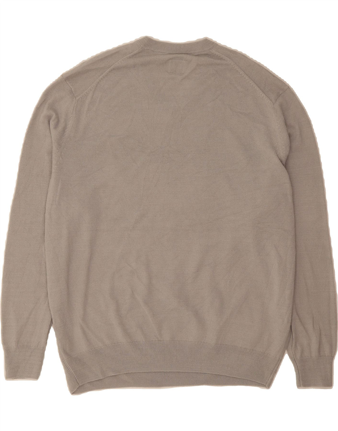 DOCKERS Mens V-Neck Jumper Sweater 2XL Grey Argyle/Diamond Vintage Dockers and Second-Hand Dockers from Messina Hembry 