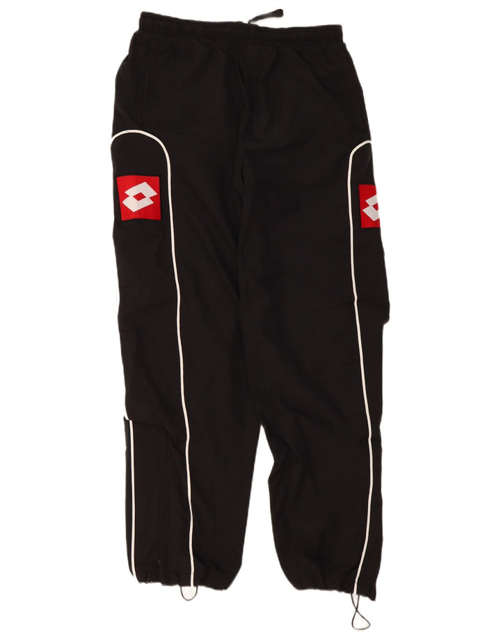 Lotto masculino gráfico agasalho calças joggers médio preto colorblock