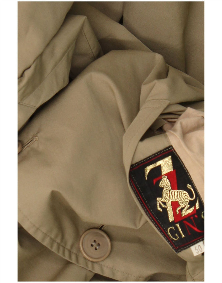 Sobretudo masculino NINO IT 50 grande poliéster marrom